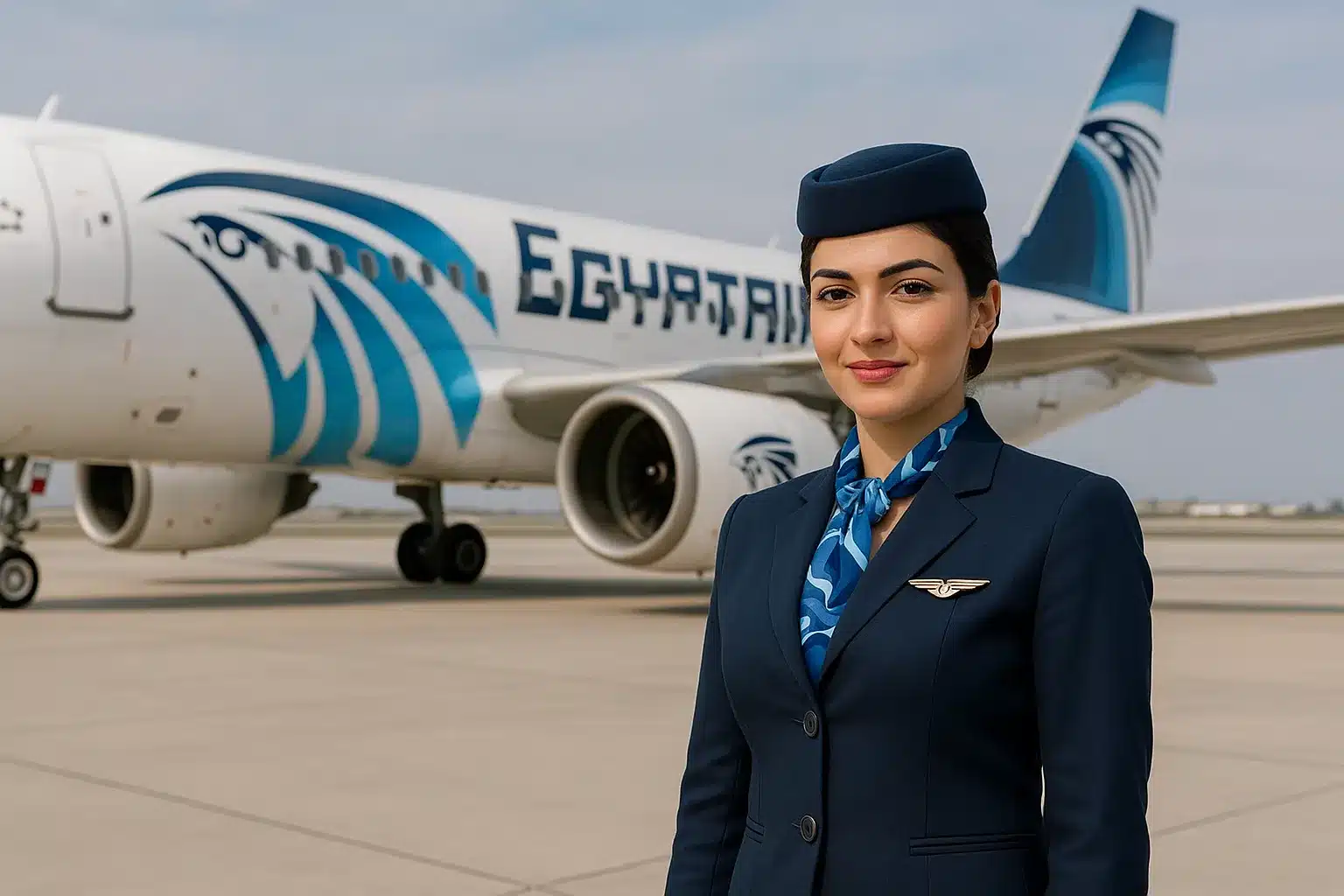 برنامج تدريب مضيفي الطيران المعتمد – أكاديمية مصر للطيران